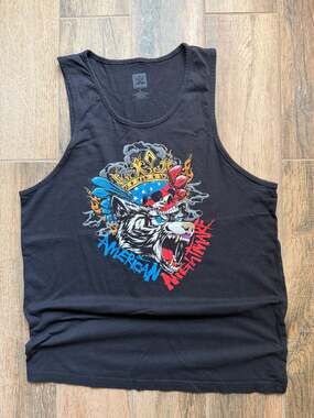 WWE Authentic Cody Rhodes American Nightmare Tank Top Men's Size Large